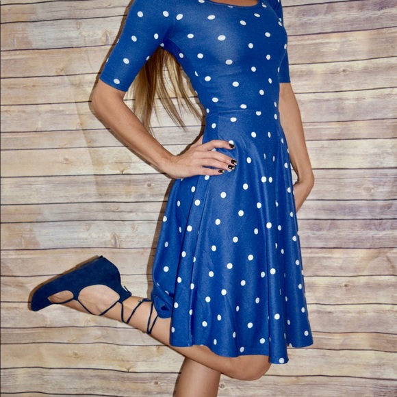 NWT LuLaRoe Nicole Dress midi full circle skirt scoop neck fitted bodice XS & L - Picture 14 of 15